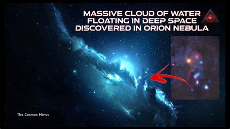 floating water cloud in space.